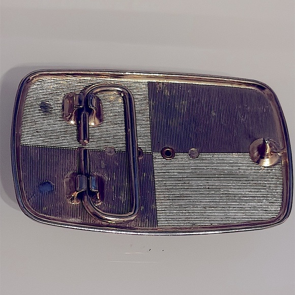 Silver Stone “Tiger Eye” Cabachon  Belt Buckle - Picture 10 of 11